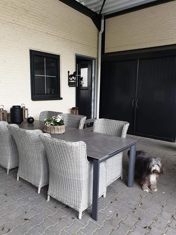 Luxe Gastenkamer Met Living En Keuken Bij Friezen Paarden Stal Pellendijk Westendorp Exterior photo